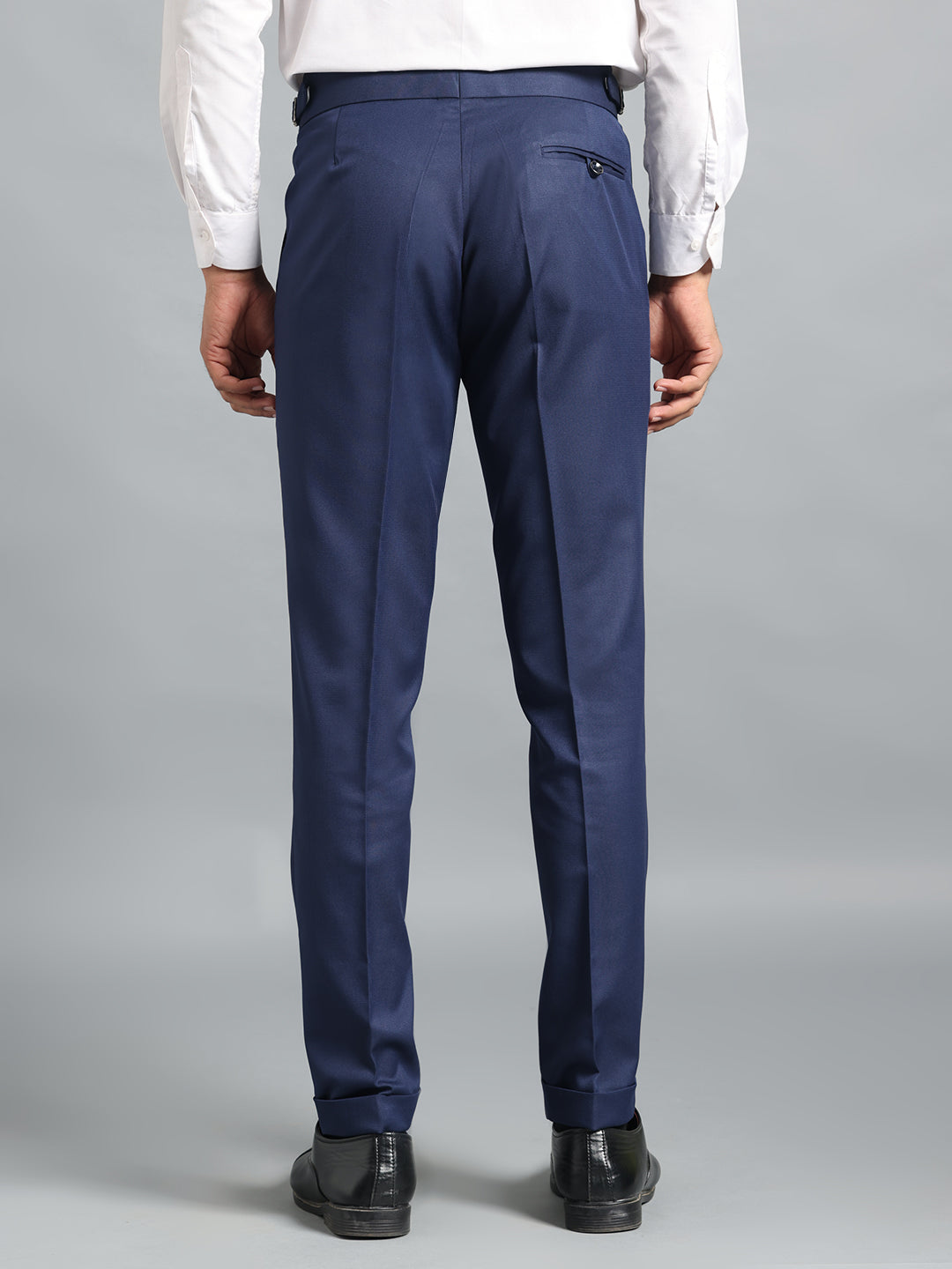 Double Buckle Navy Blue Gurkha Pant