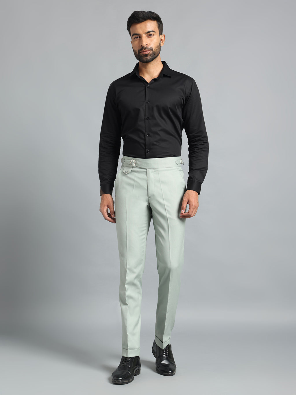 Single Light Sage Buckle Gurkha Pant