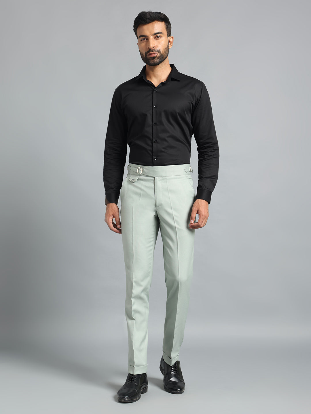 Single Light Sage Buckle Gurkha Pant