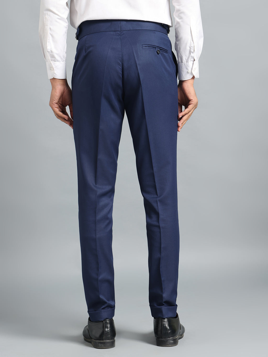 Single Buckle Navy Blue Gurkha Pant