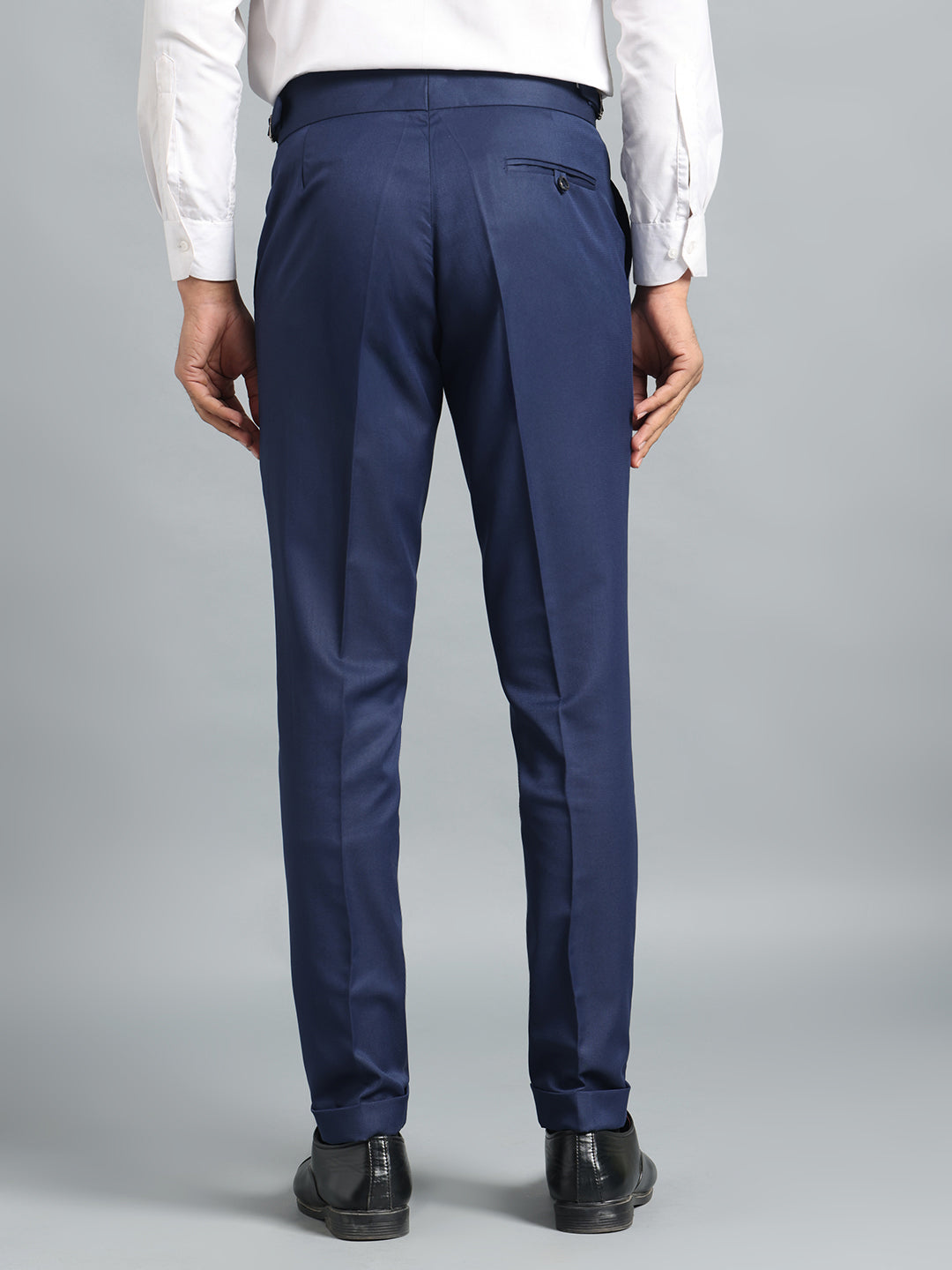 Single Buckle Navy Blue Gurkha Pant