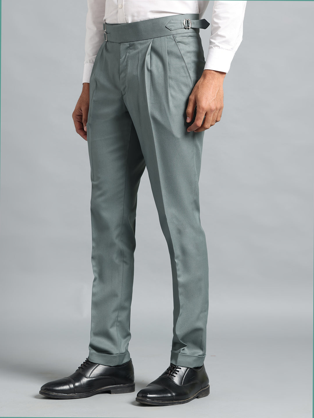 Double Buckle Olive Green Gurkha Pant