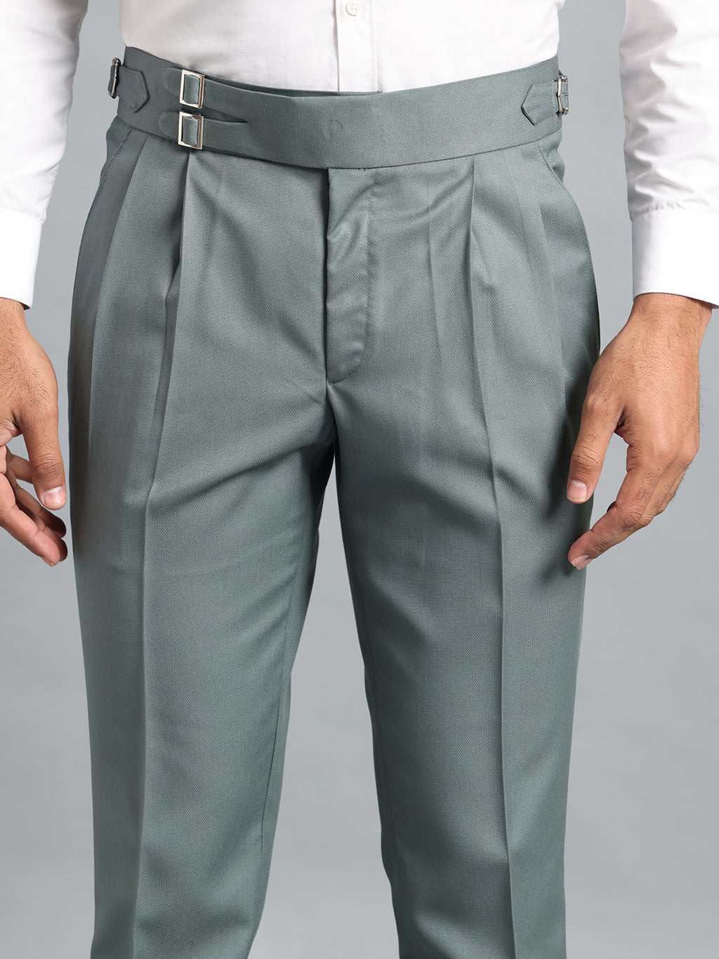 Double Buckle Olive Green Gurkha Pant
