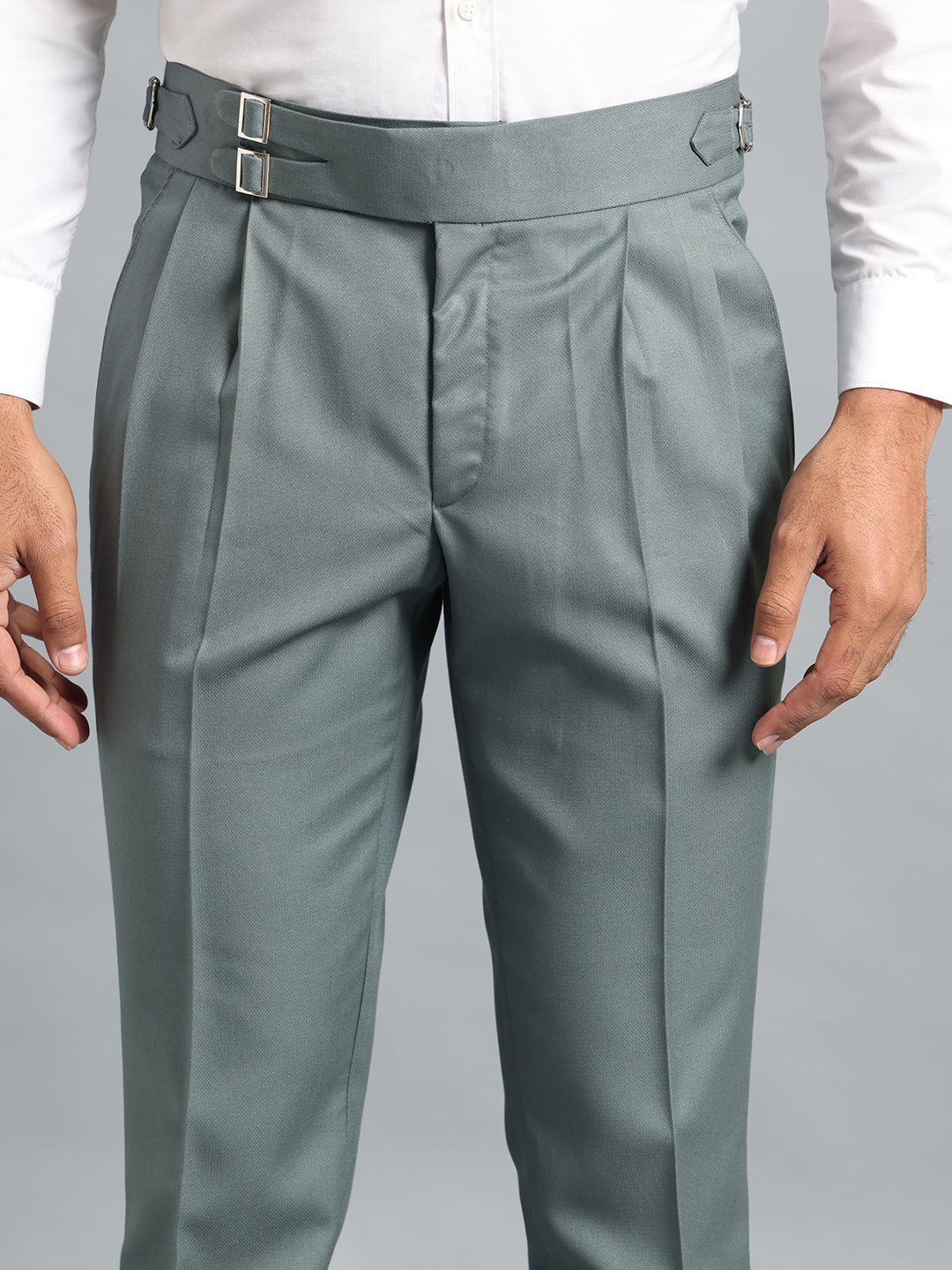 Double Buckle Olive Green Gurkha Pant
