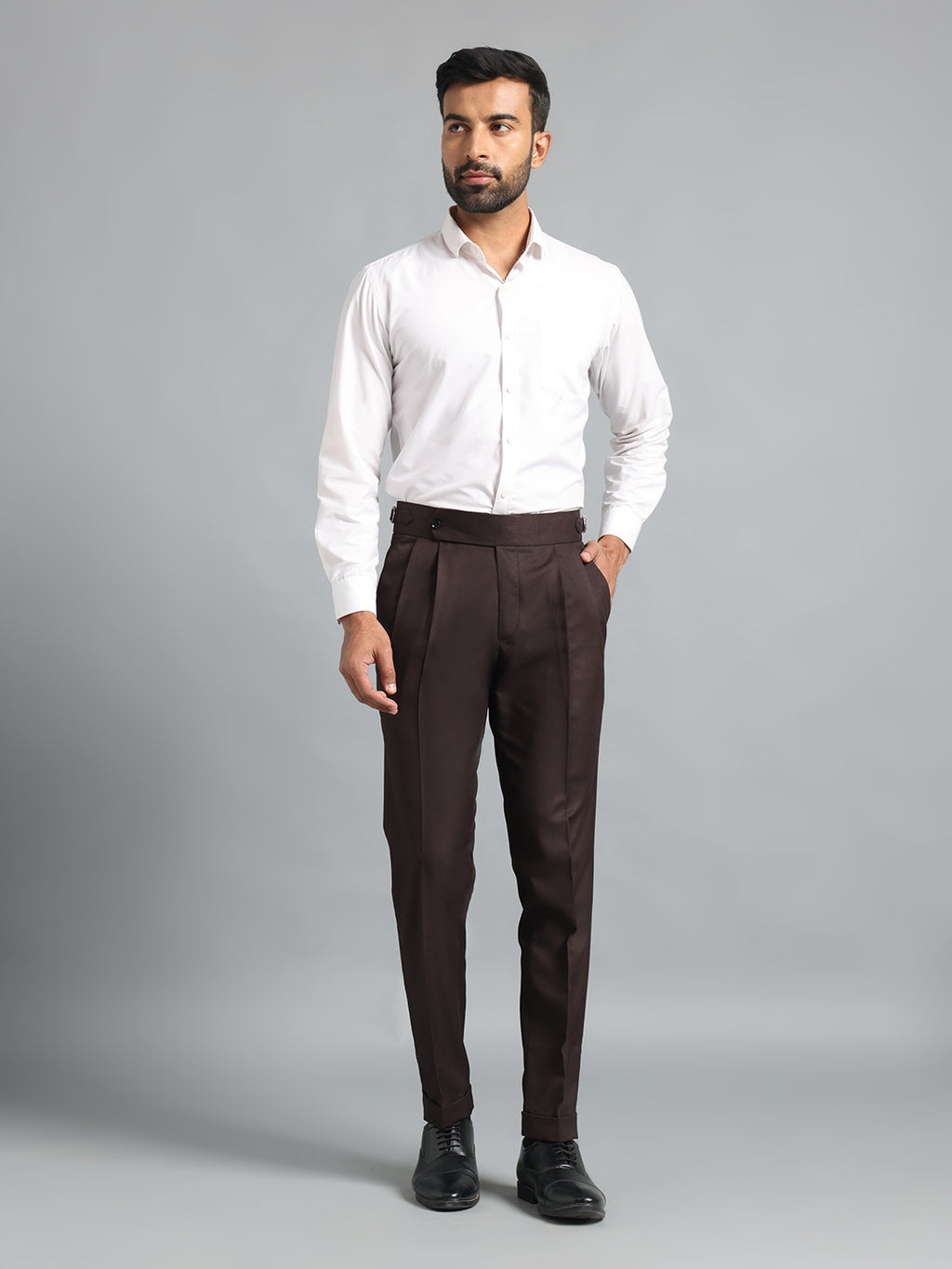 Signature Dark Brown Gurkha Pant