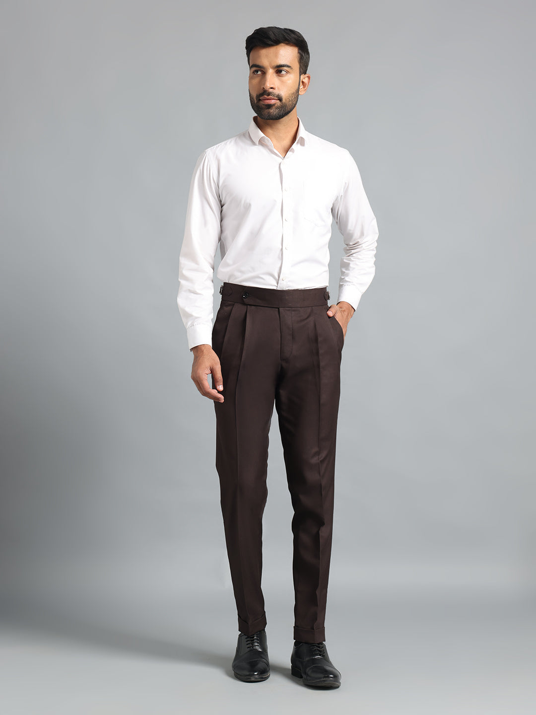 Signature Dark Brown Gurkha Pant