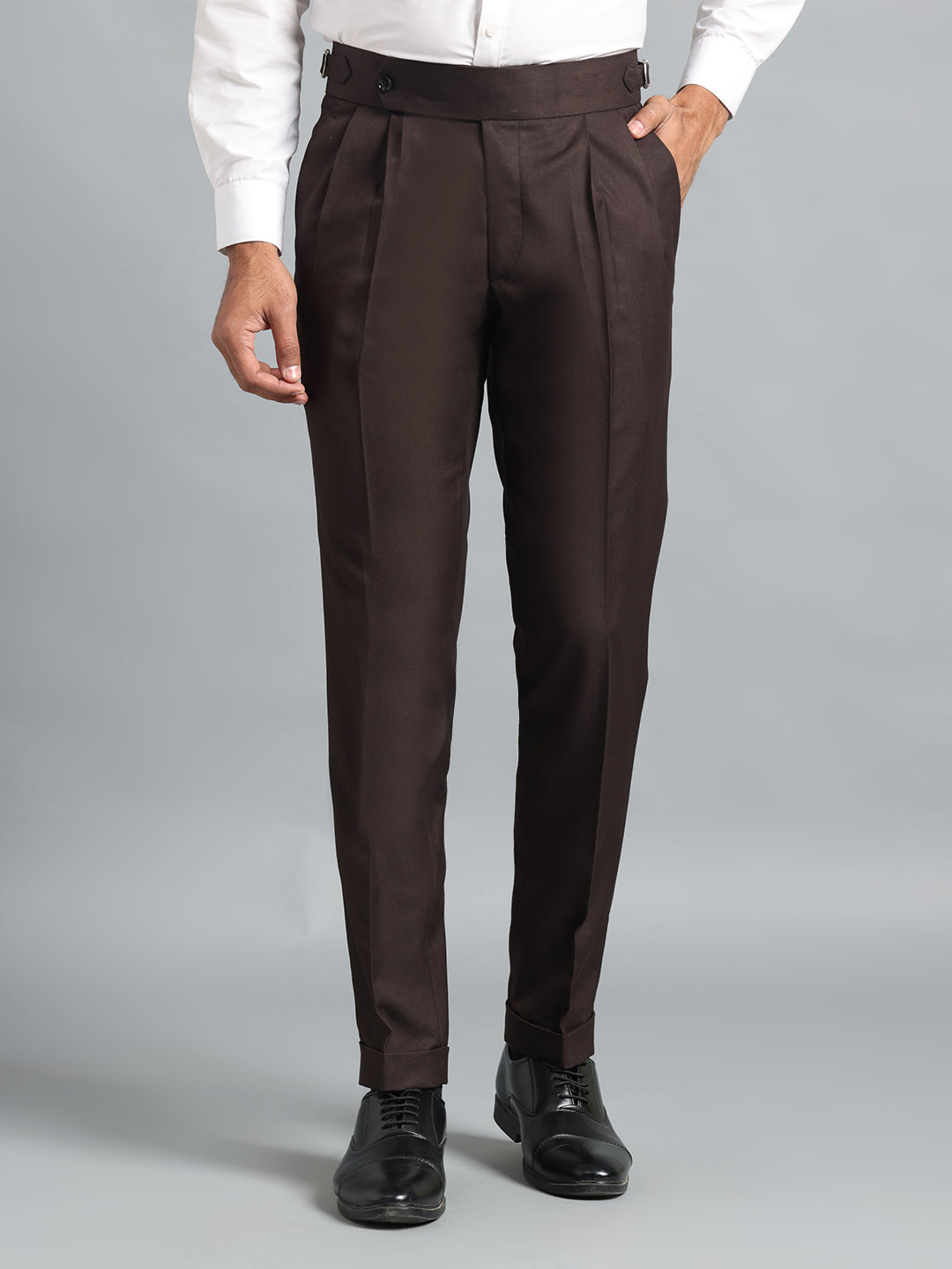 Signature Dark Brown Gurkha Pant