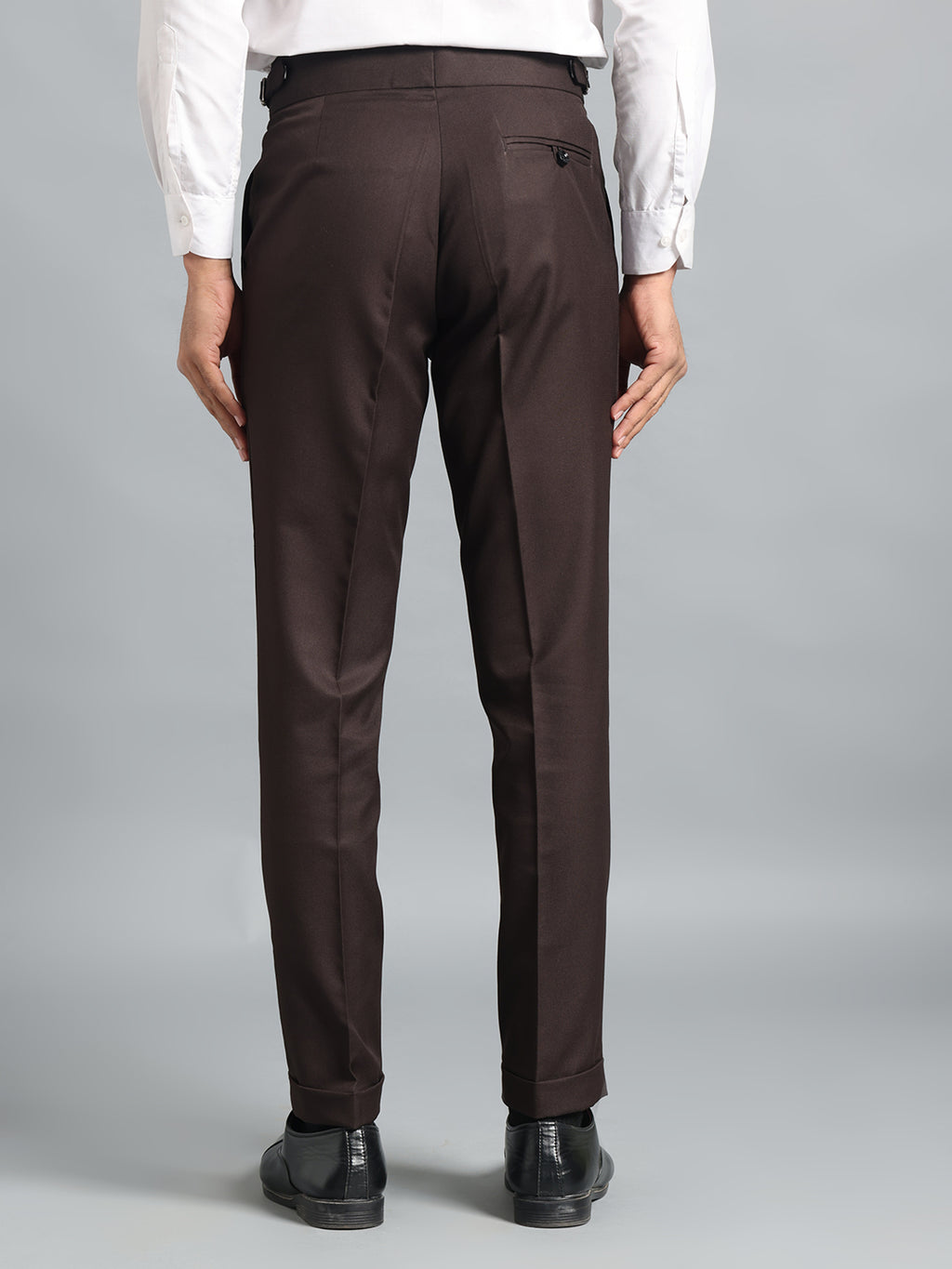 Double Button Dark Brown Gurkha Pant