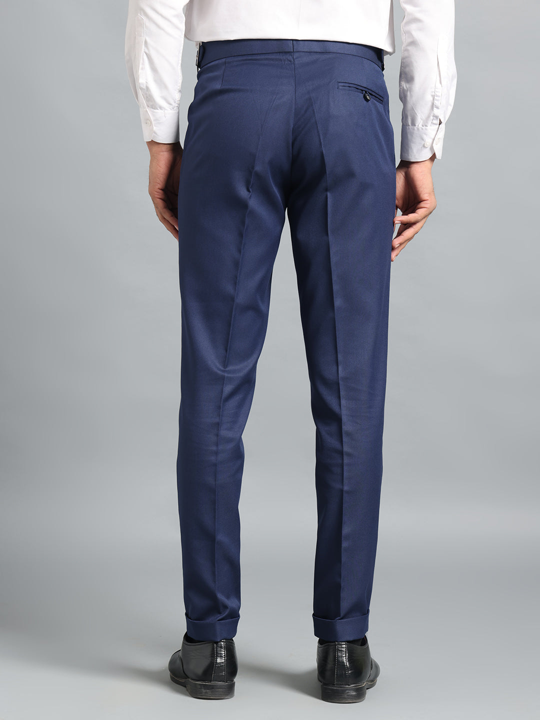 Classic Button Navy Blue Gurkha Pant