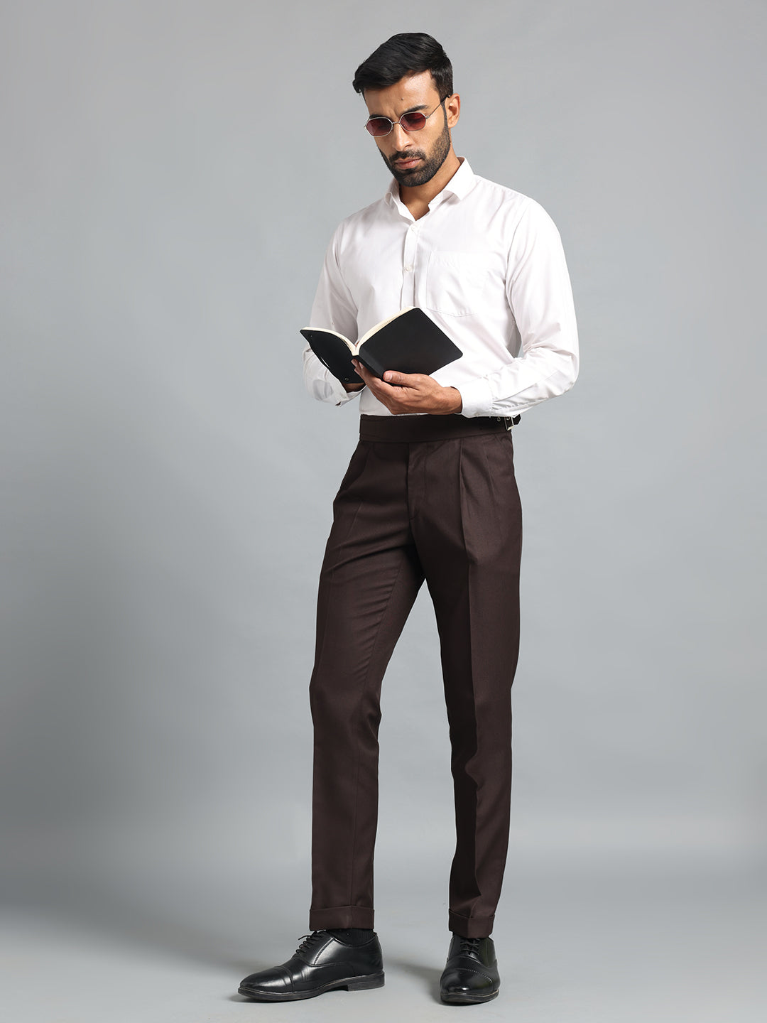 Classic Buckle Dark Brown Gurkha Pant