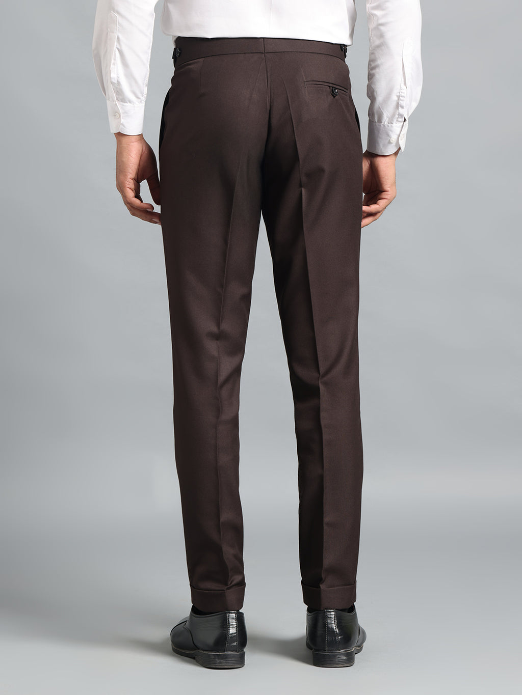 Classic Button Dark Brown Gurkha Pant