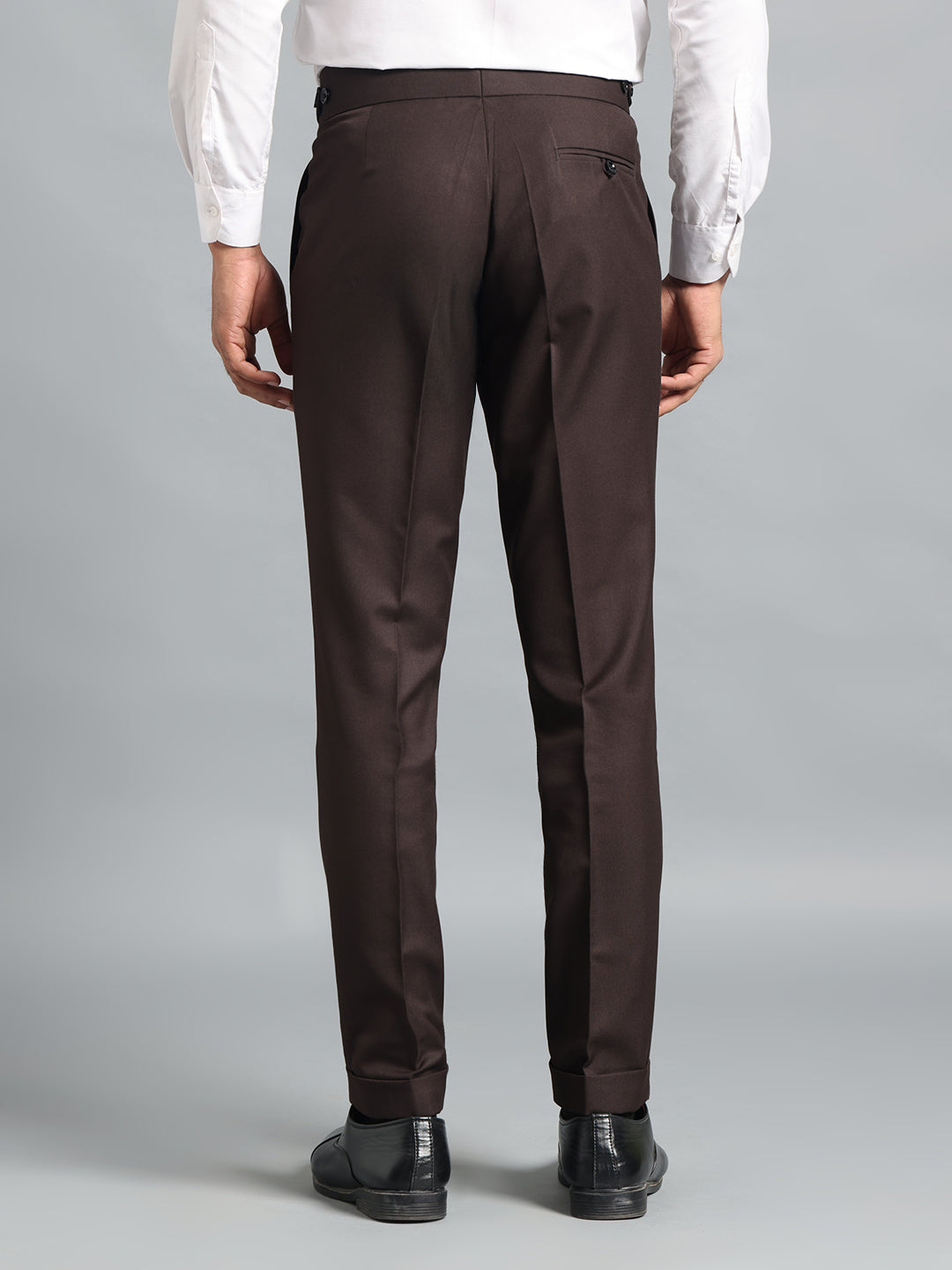 Classic Button Dark Brown Gurkha Pant