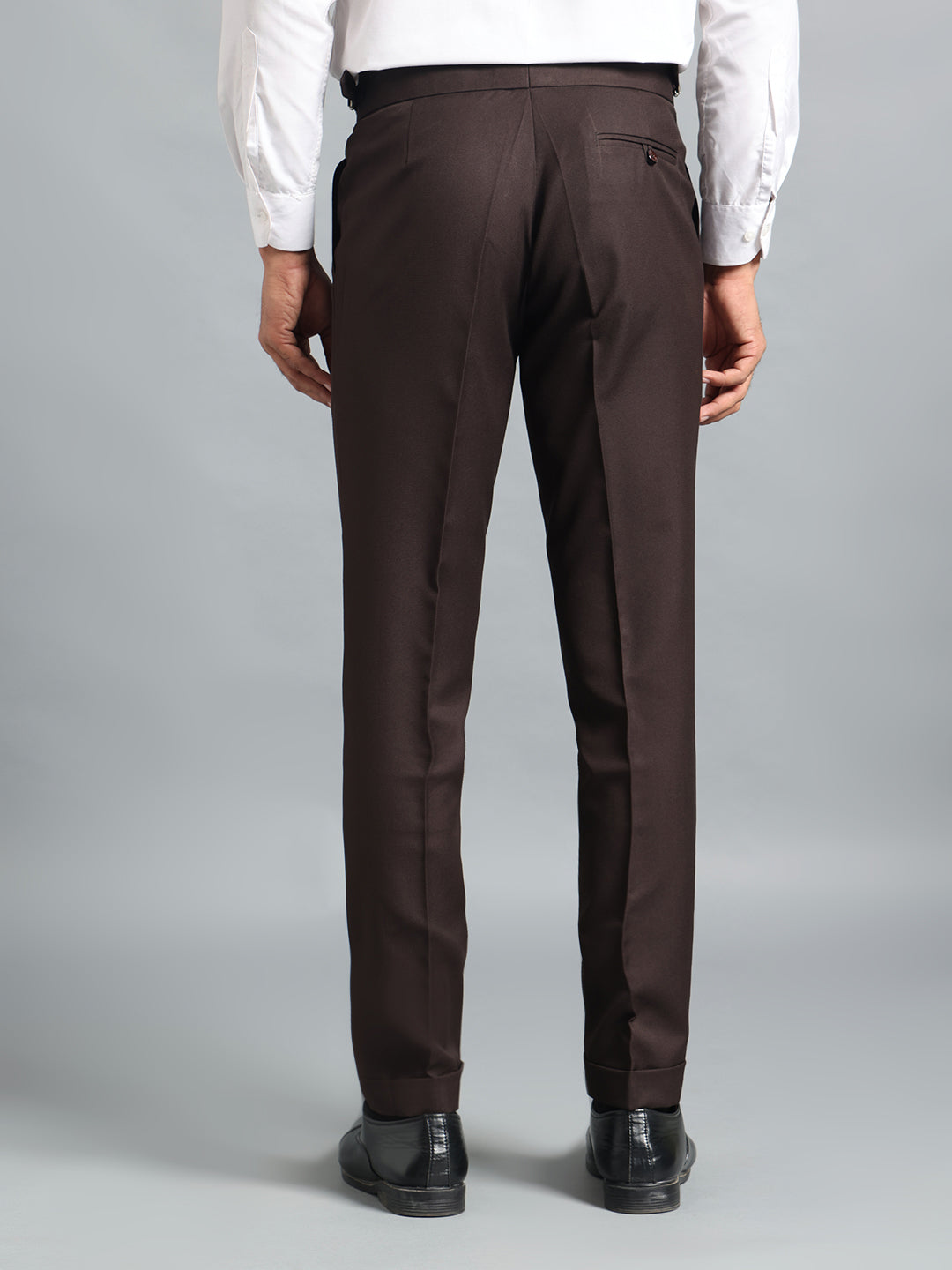Double Buckle Dark Brown Gurkha Pant