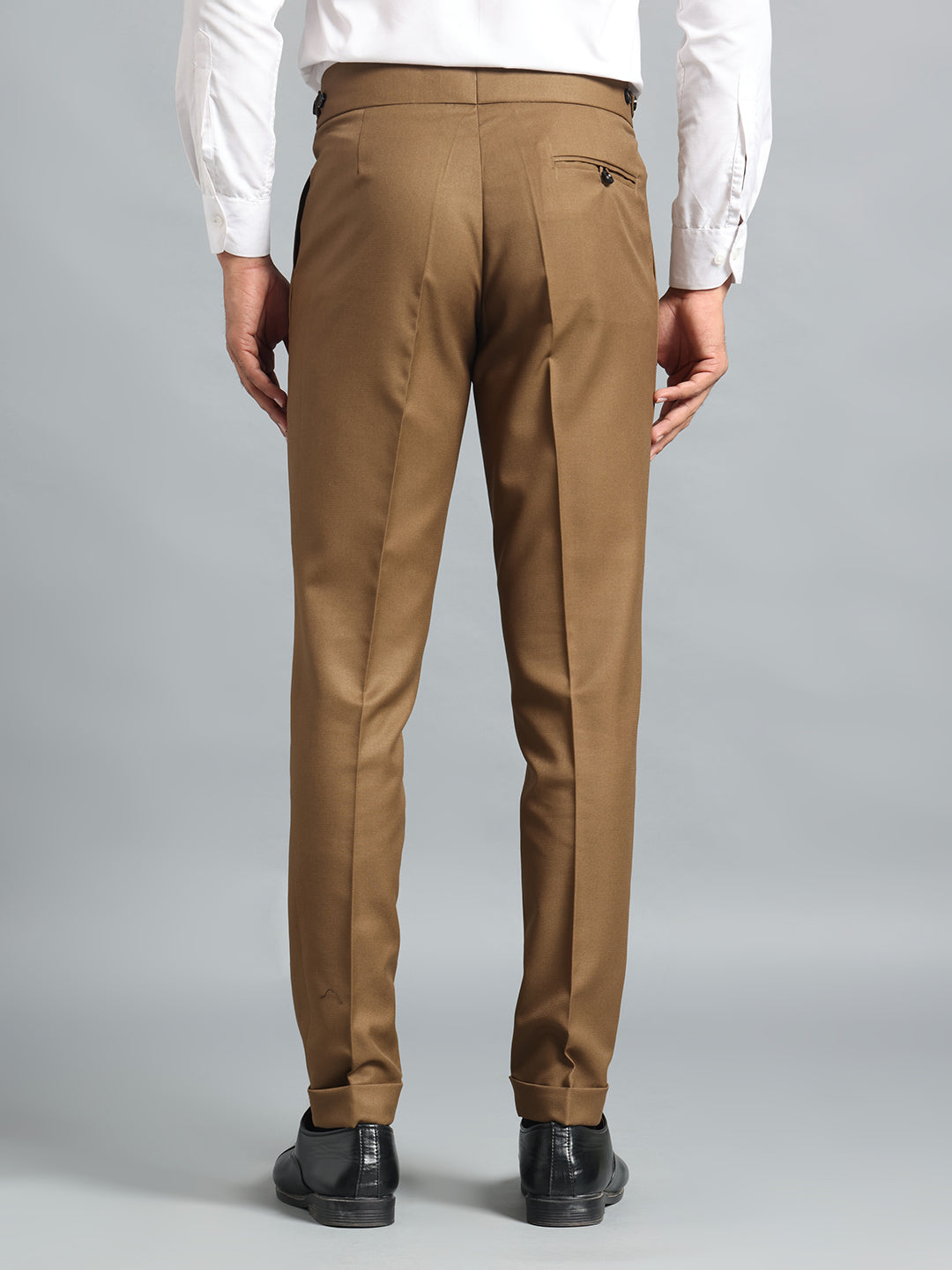 Classic Button Royal Brown Gurkha Pant