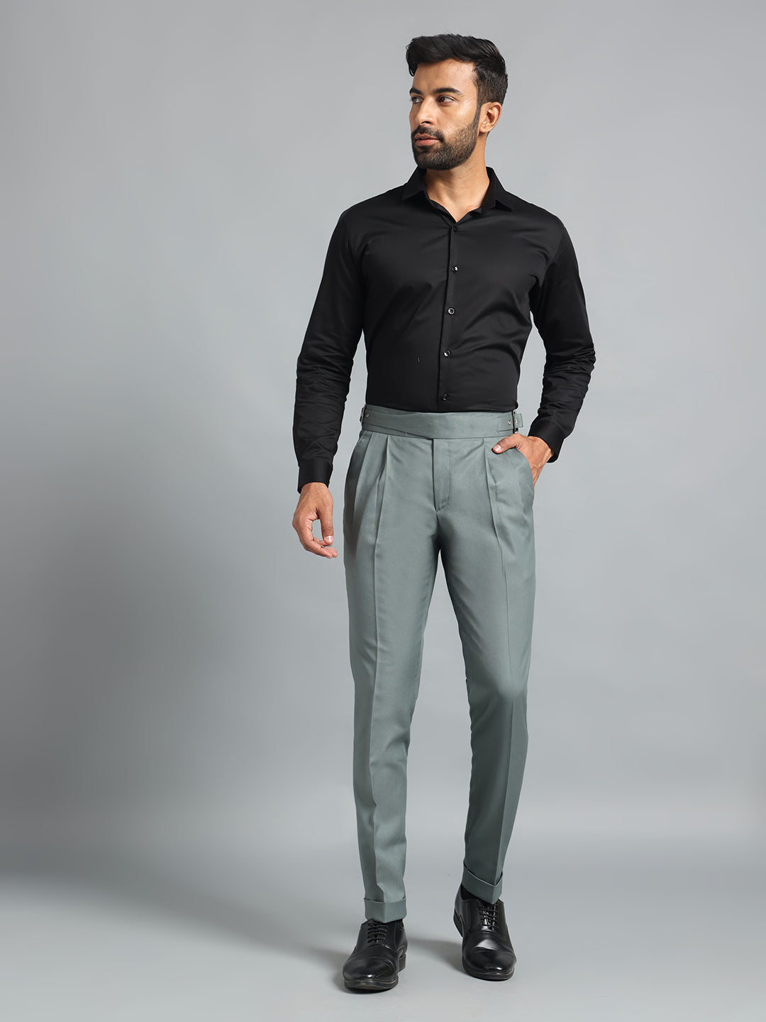 Classic Buckle Olive Green Gurkha Pant