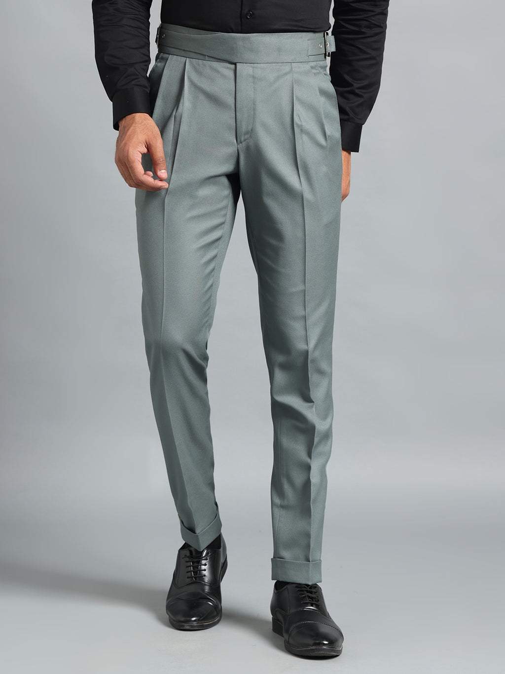Classic Buckle Olive Green Gurkha Pant