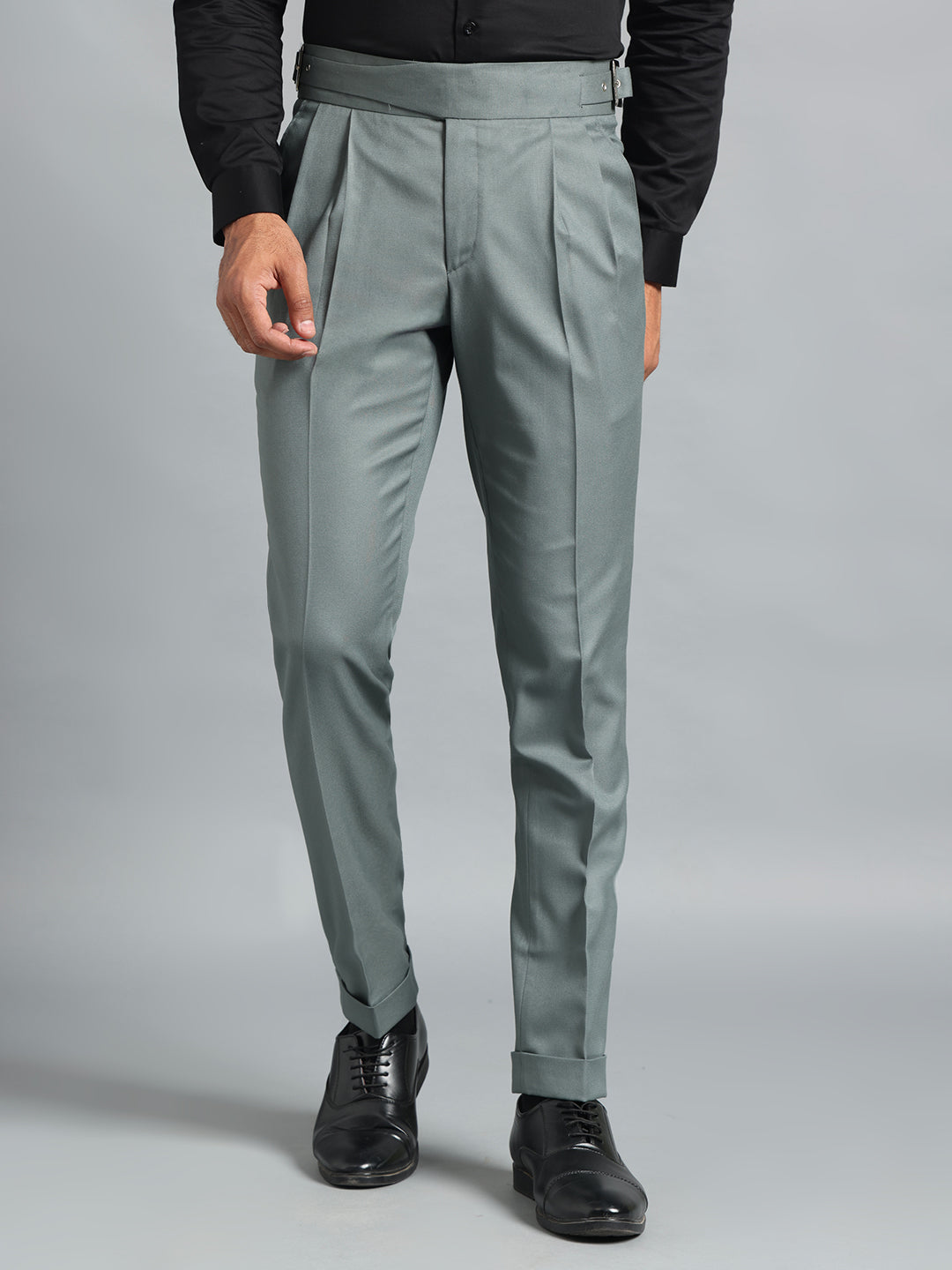 Classic Buckle Olive Green Gurkha Pant