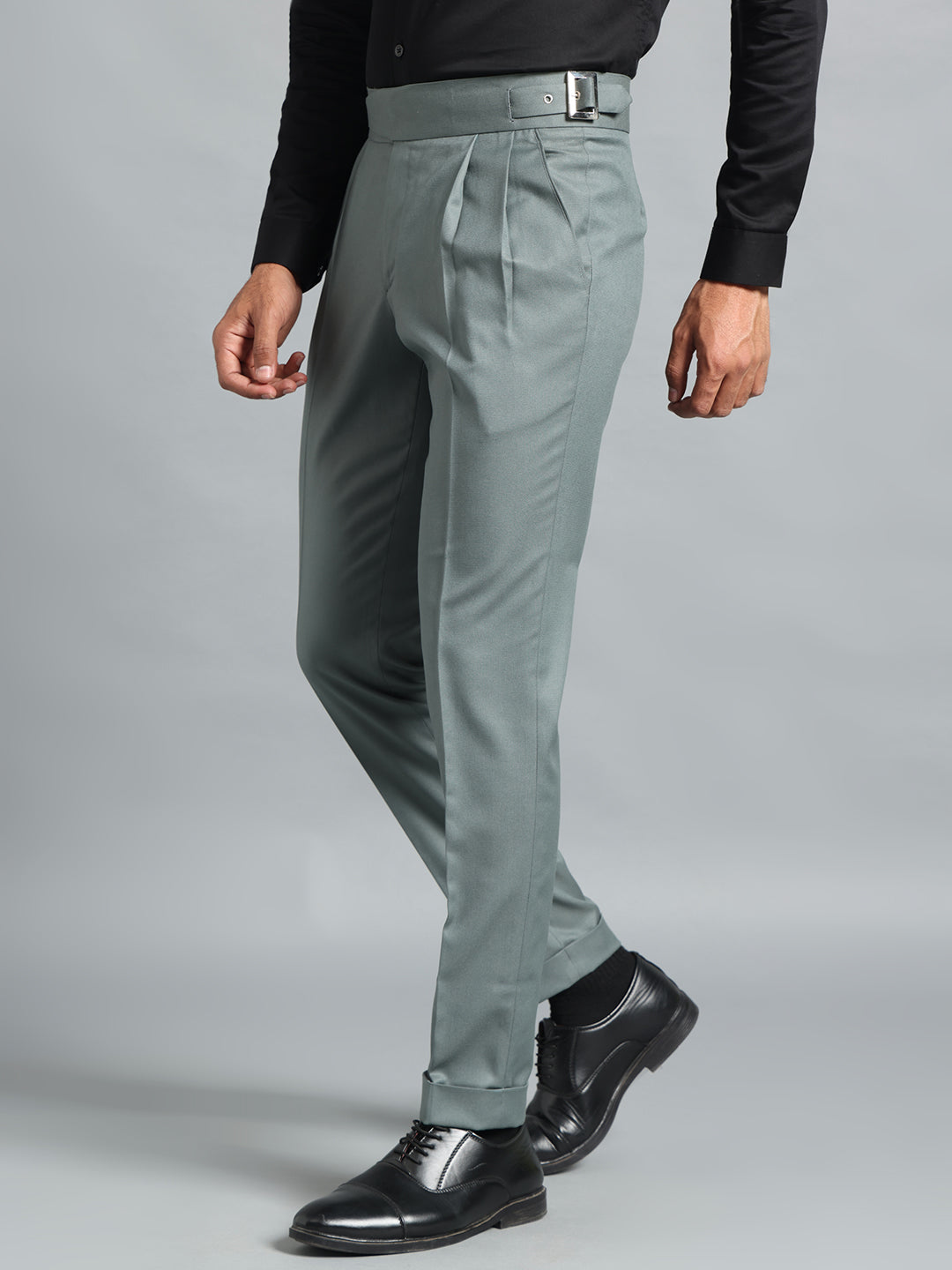 Classic Buckle Olive Green Gurkha Pant