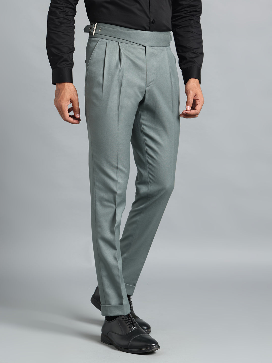Classic Buckle Olive Green Gurkha Pant