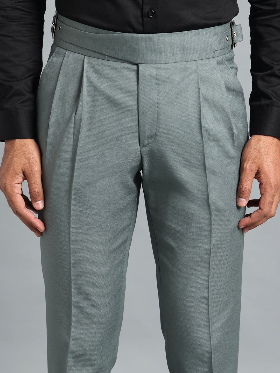 Classic Buckle Olive Green Gurkha Pant