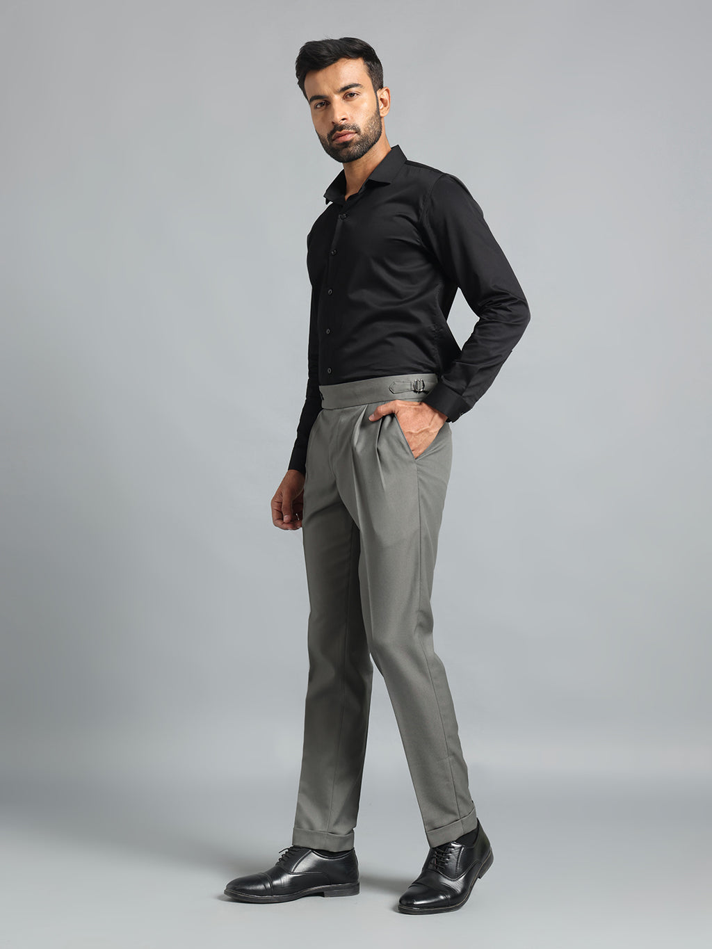 Signature Perfect Grey Gurkha Pant