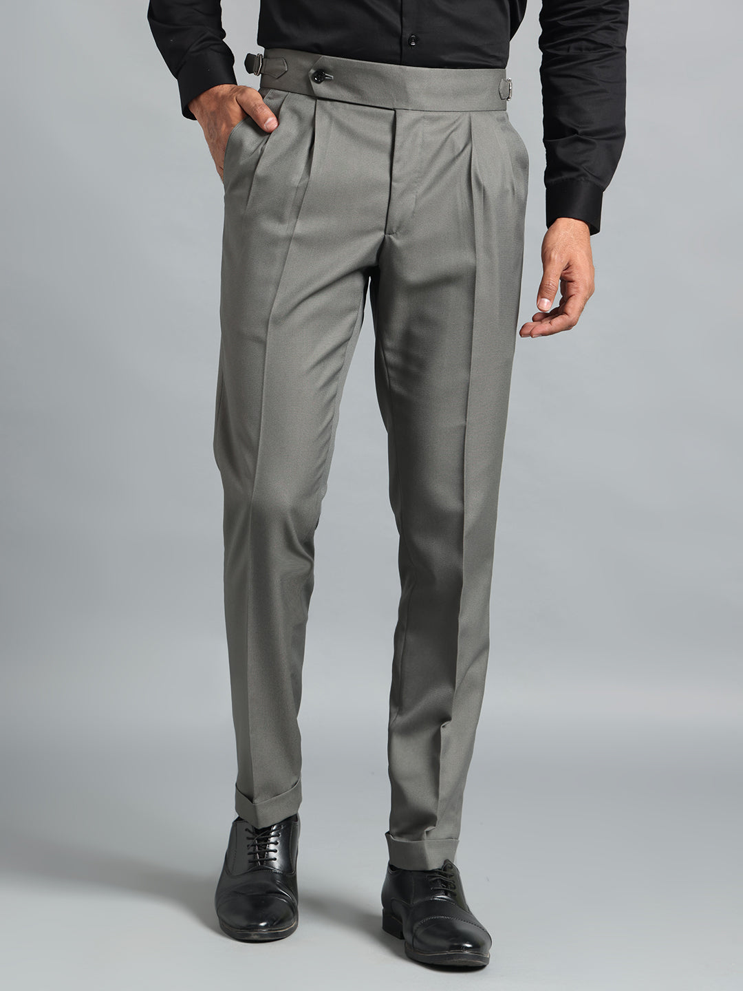Signature Perfect Grey Gurkha Pant