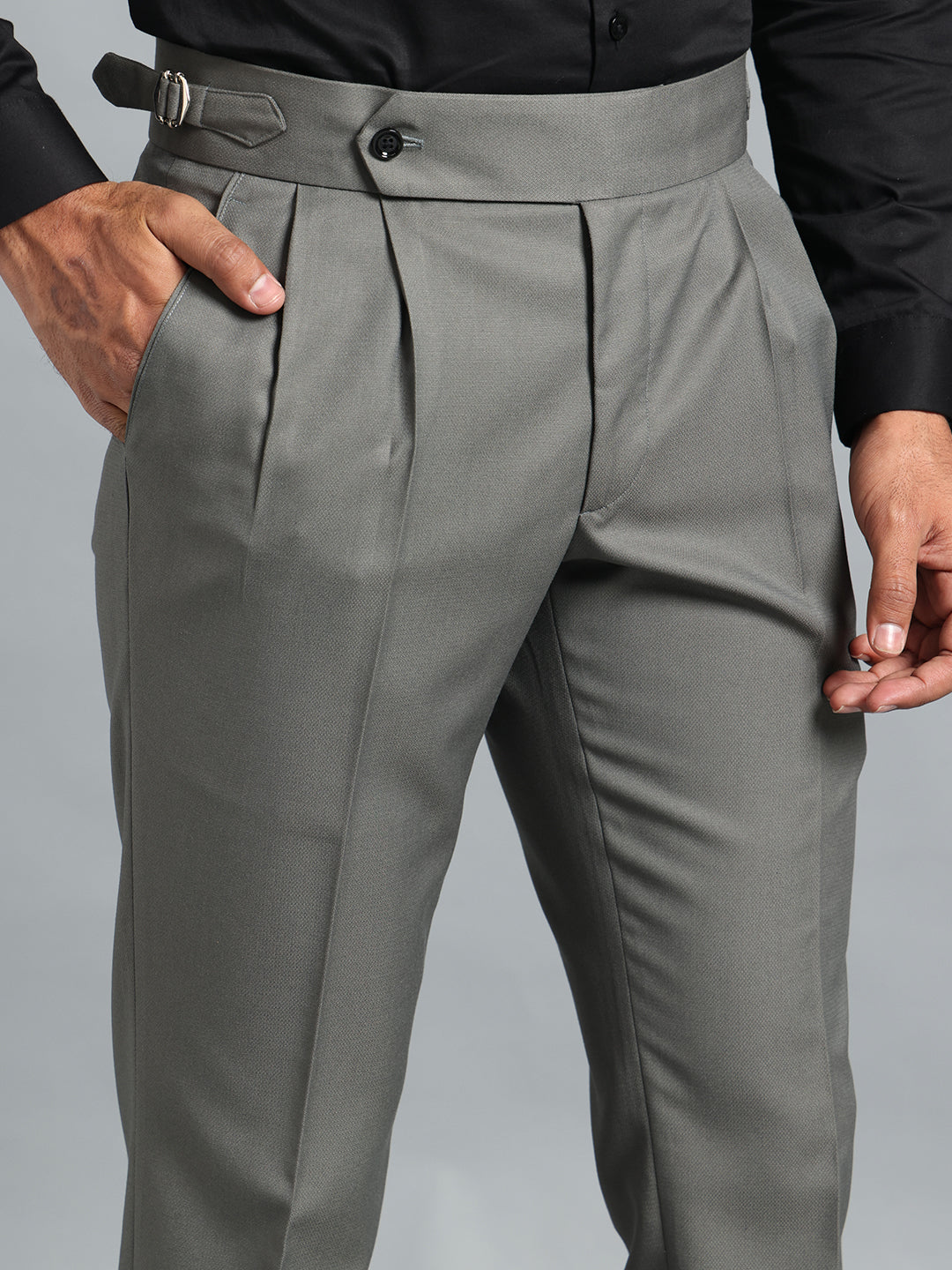 Signature Perfect Grey Gurkha Pant