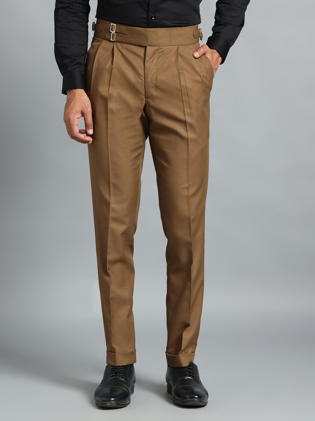 Double Buckle Royal Brown Gurkha Pant