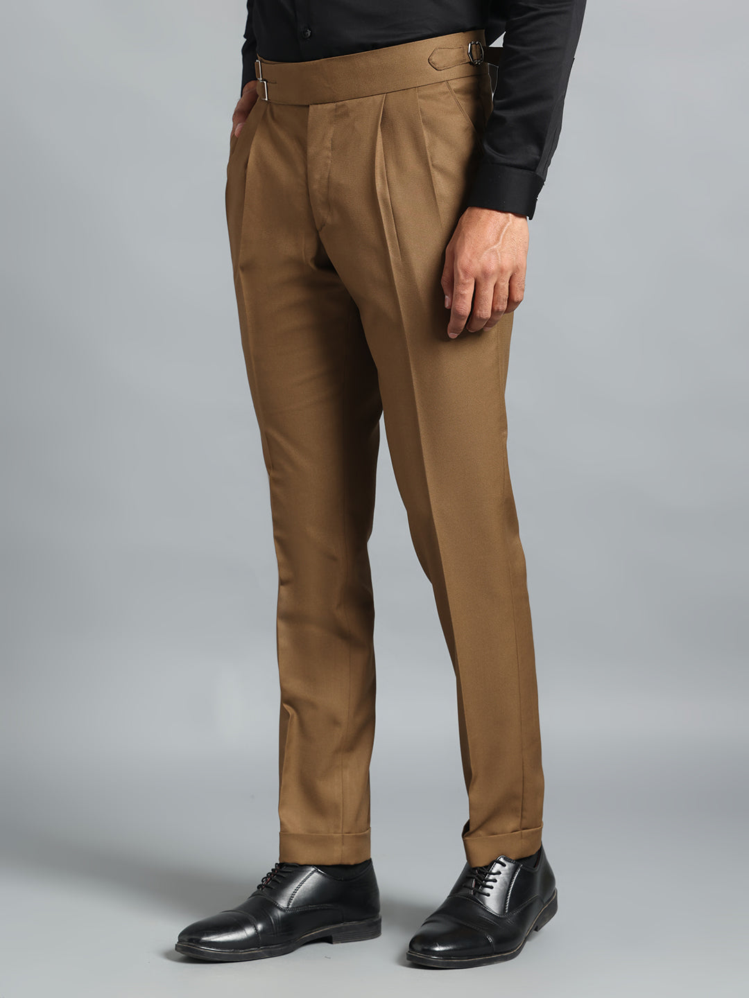 Double Buckle Royal Brown Gurkha Pant