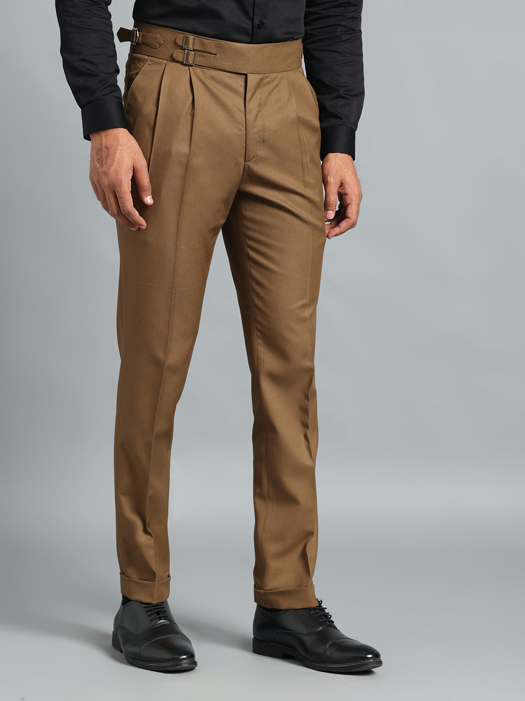 Double Buckle Royal Brown Gurkha Pant