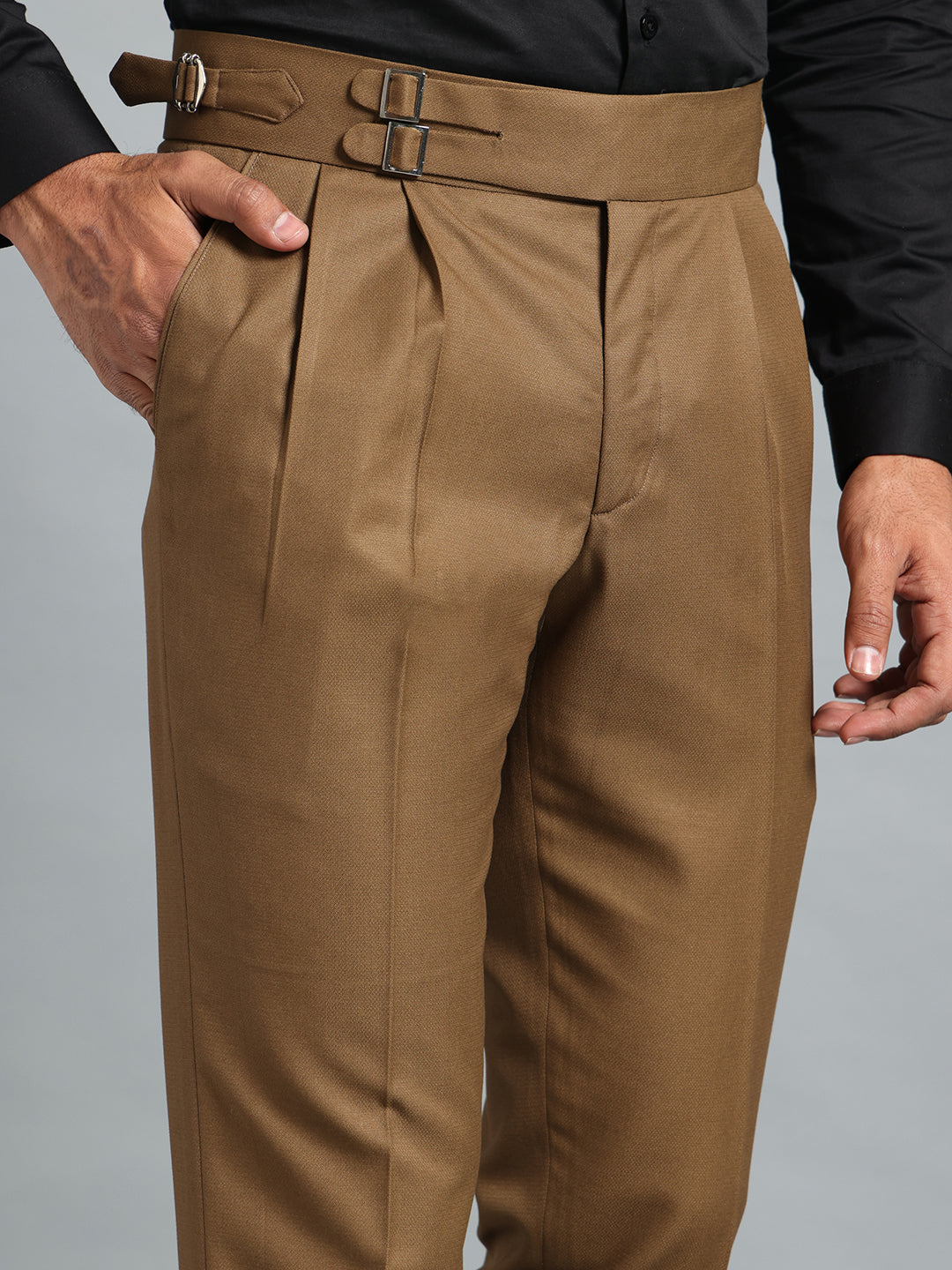 Double Buckle Royal Brown Gurkha Pant