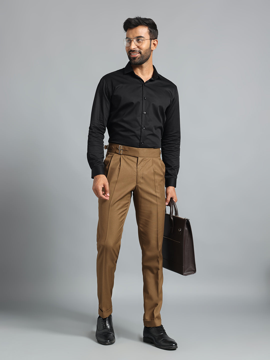 Double Buckle Royal Brown Gurkha Pant