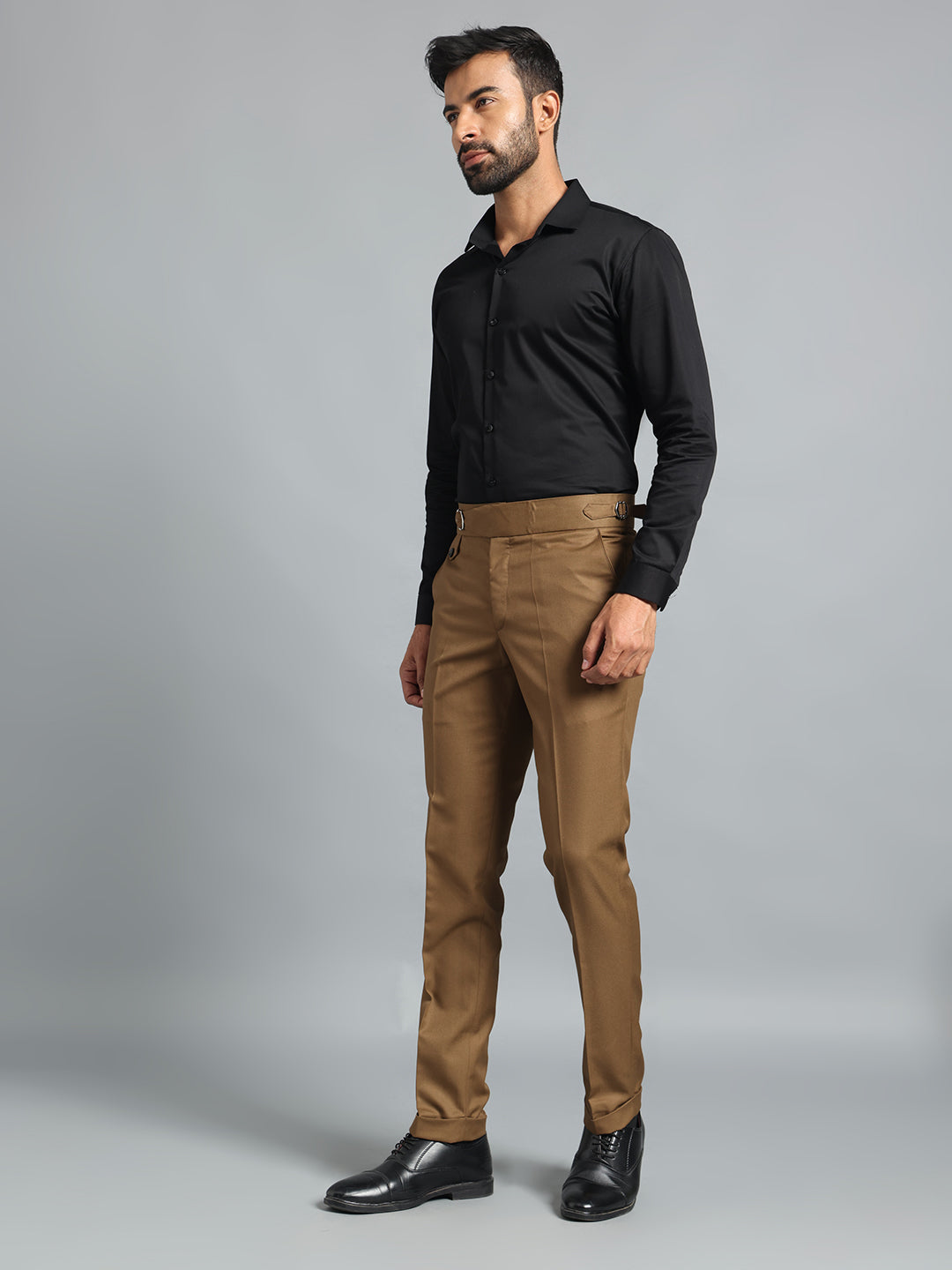 Single Buckle Royal Brown Gurkha Pant
