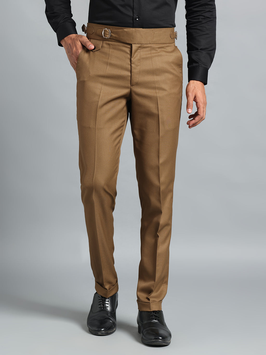 Single Buckle Royal Brown Gurkha Pant