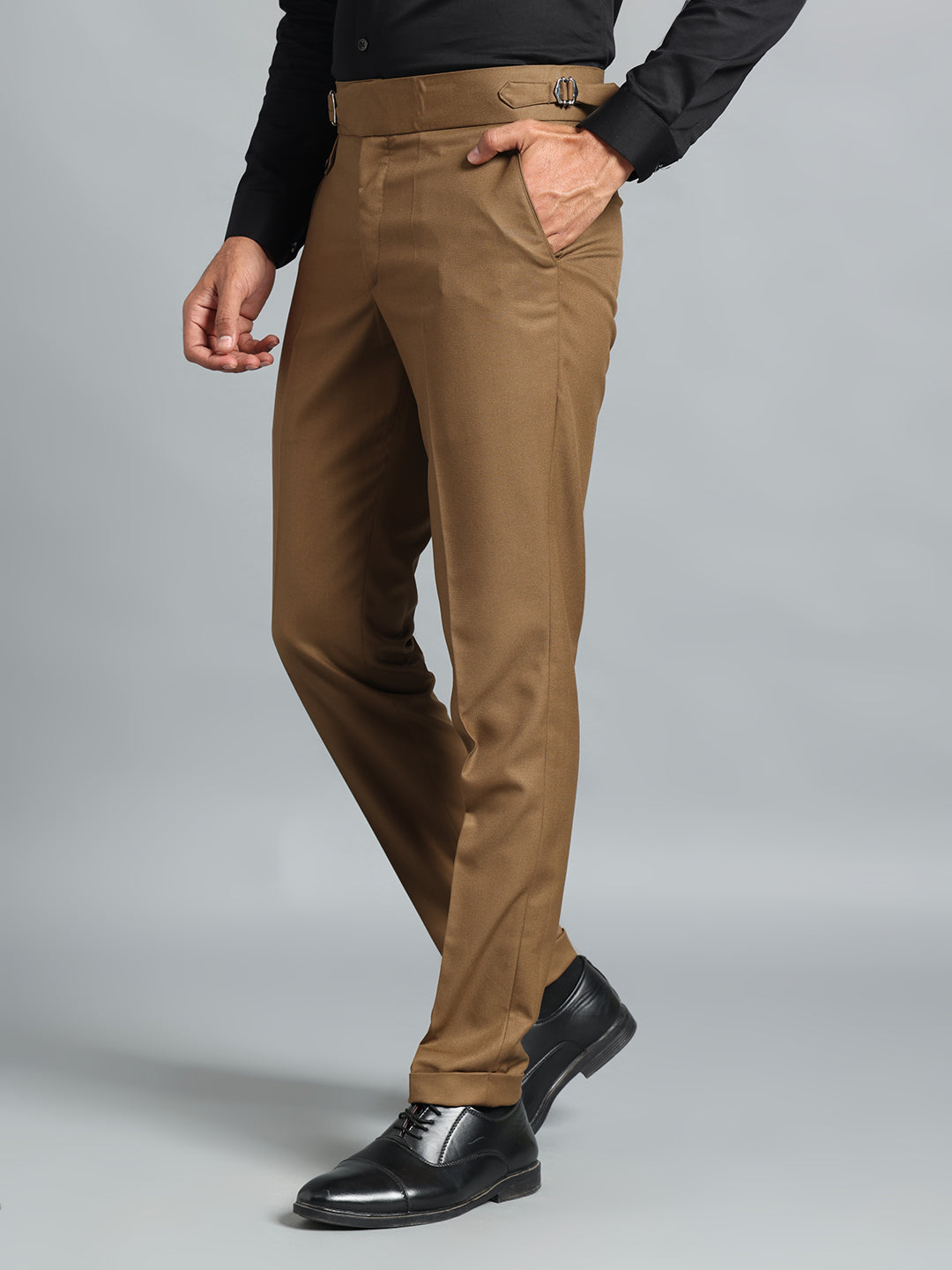 Single Buckle Royal Brown Gurkha Pant