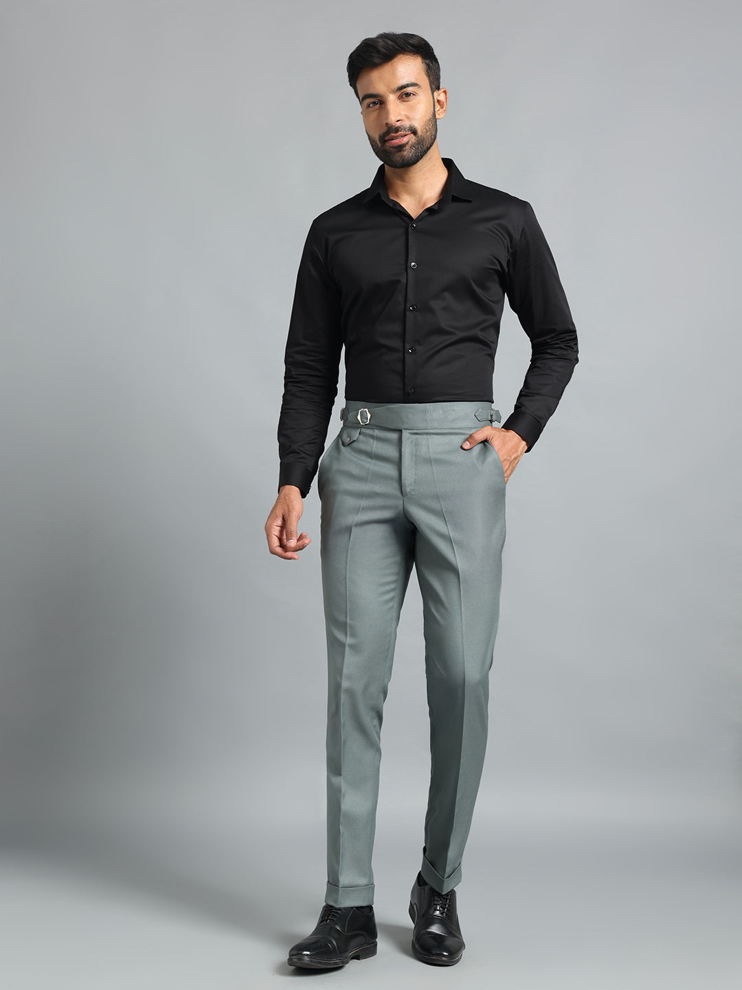 Single Buckle Olive Green Gurkha Pant