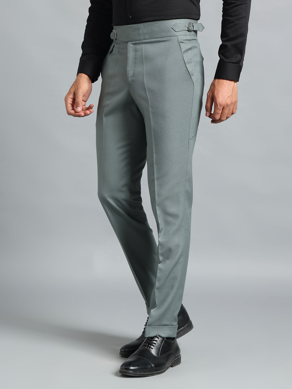 Single Buckle Olive Green Gurkha Pant