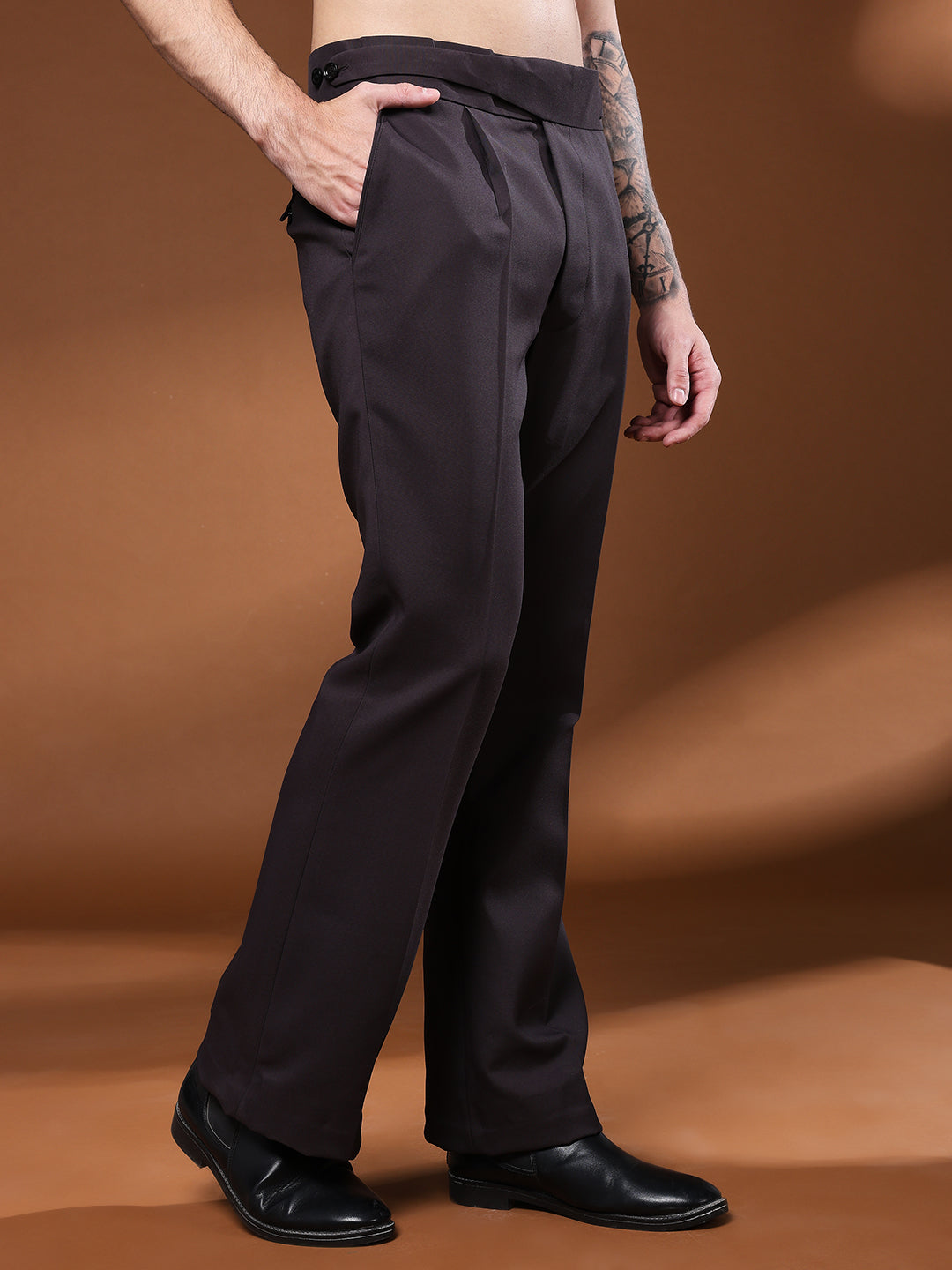 Bell Bottom Classic Button Classic Mergenta Gurkha Pants