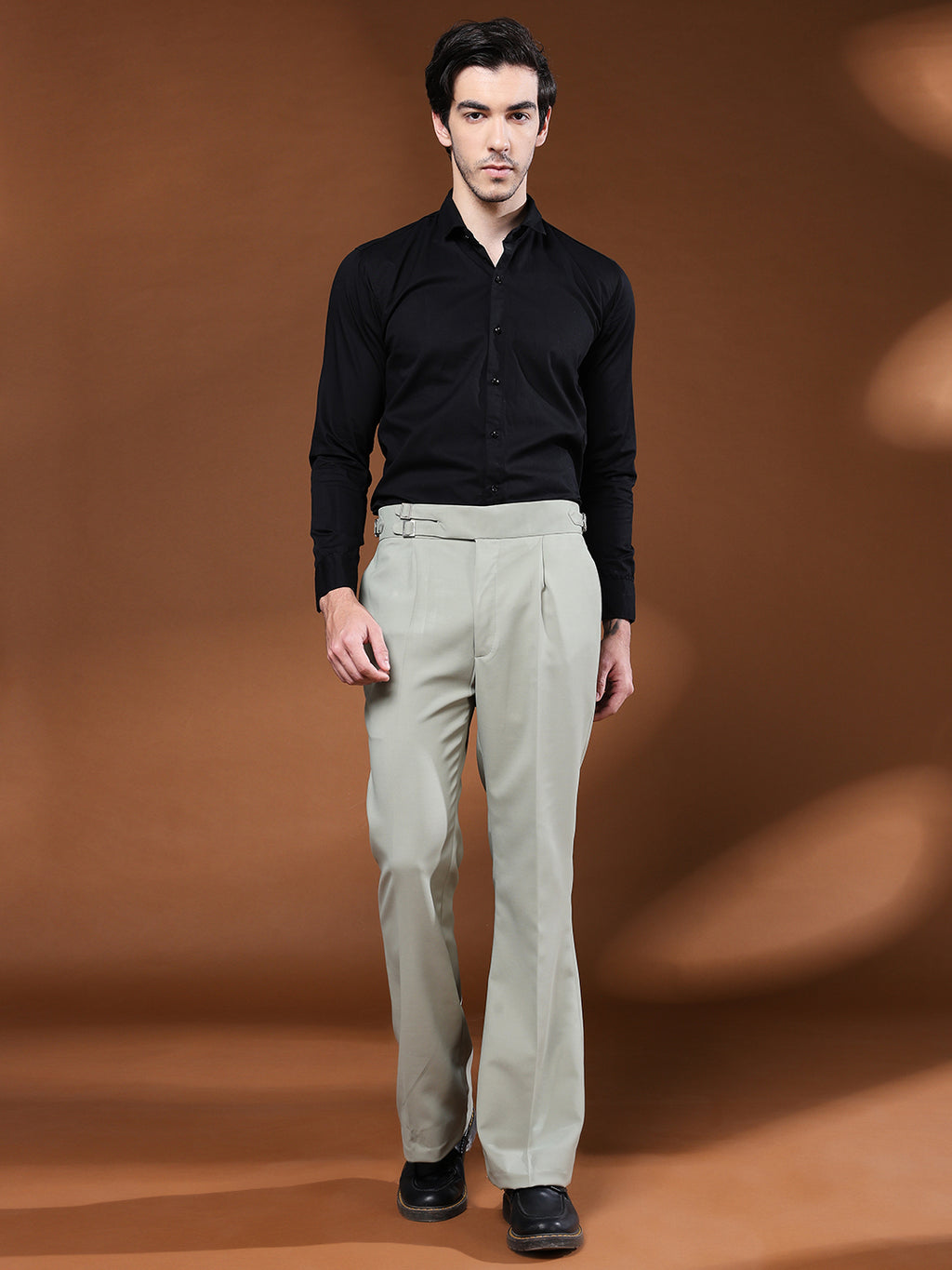 Bell Bottom Double Buckle Classic Sage Gurkha Pants