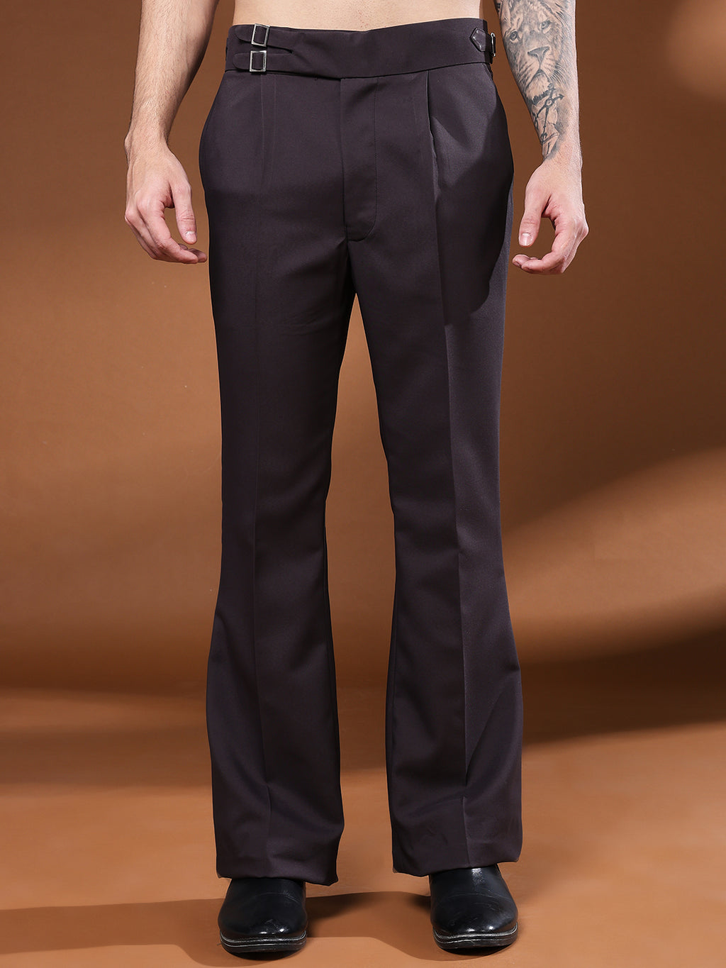 Bell Bottom Double Buckle Classic Mergenta Gurkha Pants