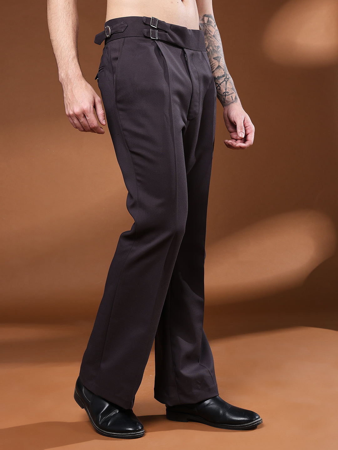 Bell Bottom Double Buckle Classic Mergenta Gurkha Pants