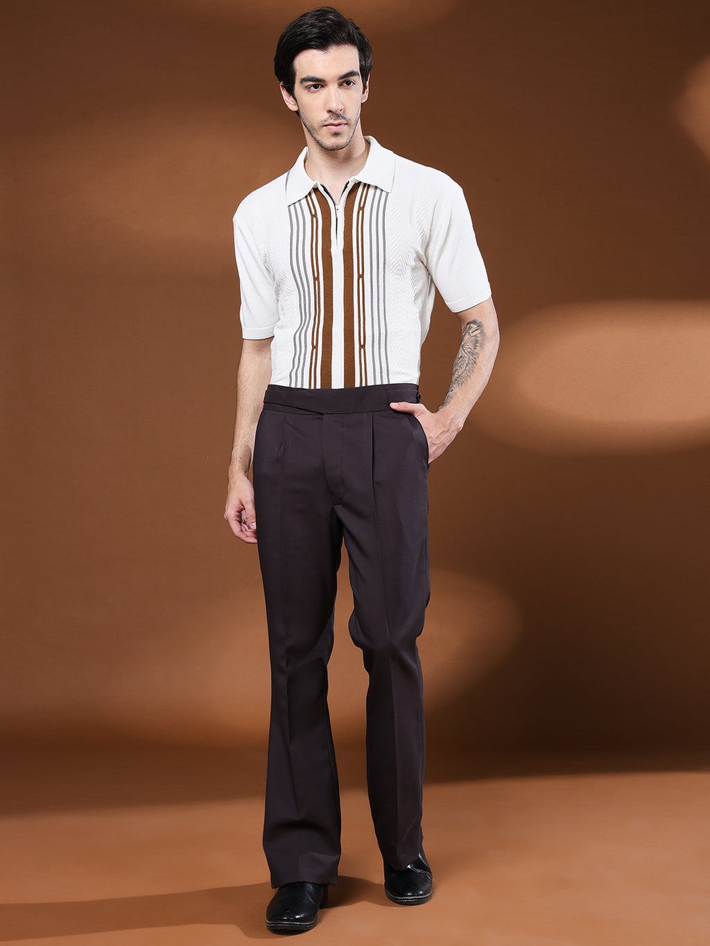 Bell Bottom Classic Button Classic Mergenta Gurkha Pants