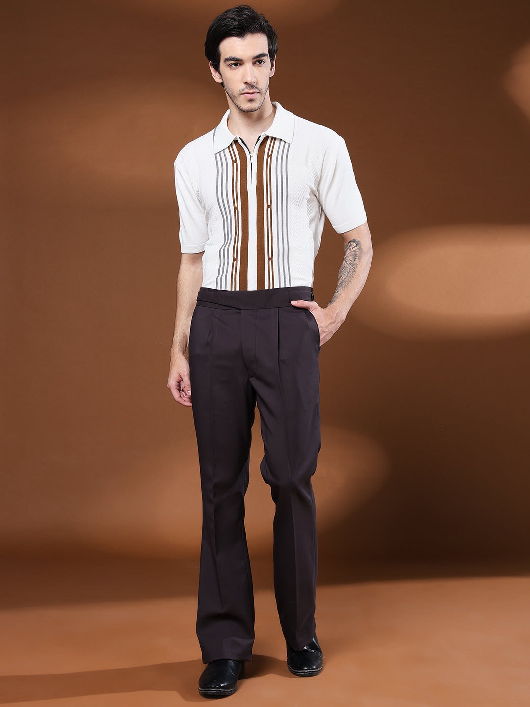 Bell Bottom Classic Button Classic Mergenta Gurkha Pants