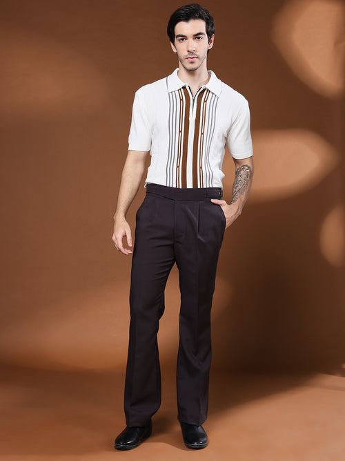 Bell Bottom Classic Buckle Classic Mergenta Gurkha Pants
