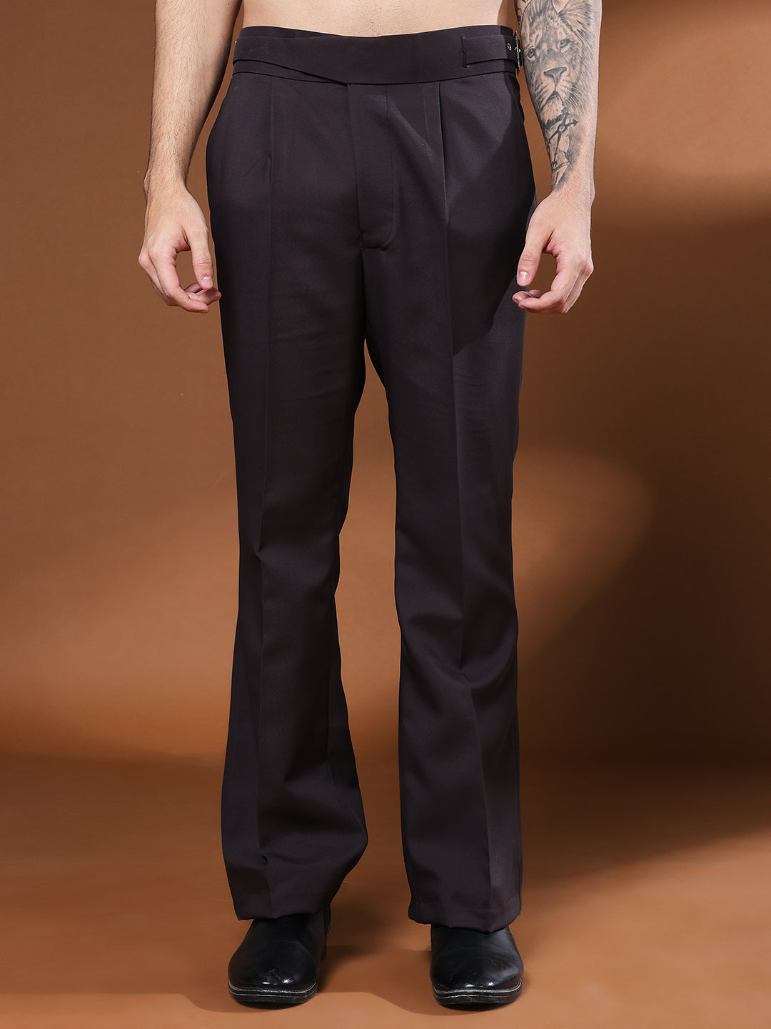Bell Bottom Classic Buckle Classic Mergenta Gurkha Pants