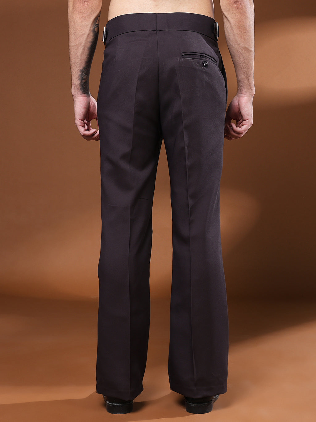 Bell Bottom Classic Buckle Classic Mergenta Gurkha Pants