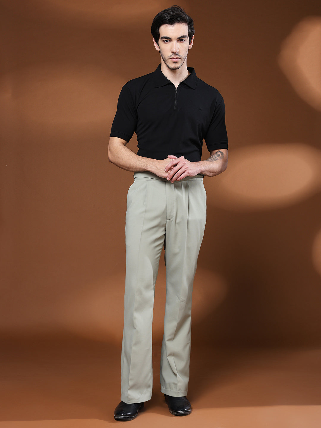 Bell Bottom Classic Button Classic Sage Gurkha Pants