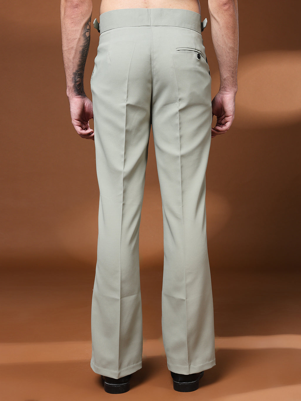 Bell Bottom Signature Buckle Classic Sage Gurkha Pants
