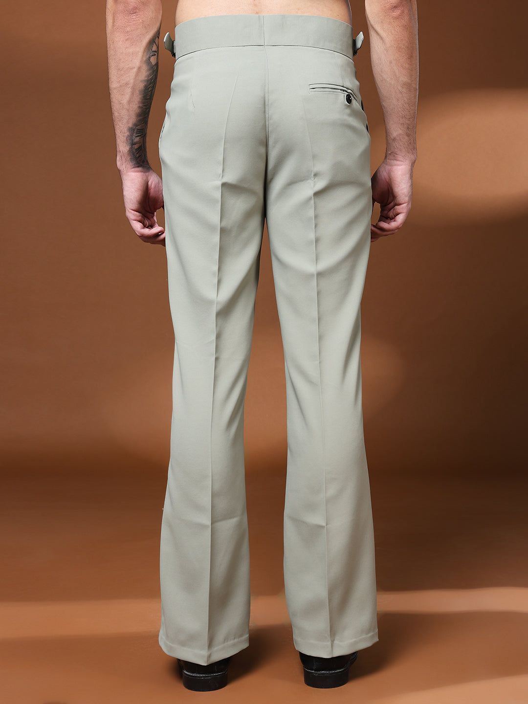 Bell Bottom Signature Buckle Classic Sage Gurkha Pants