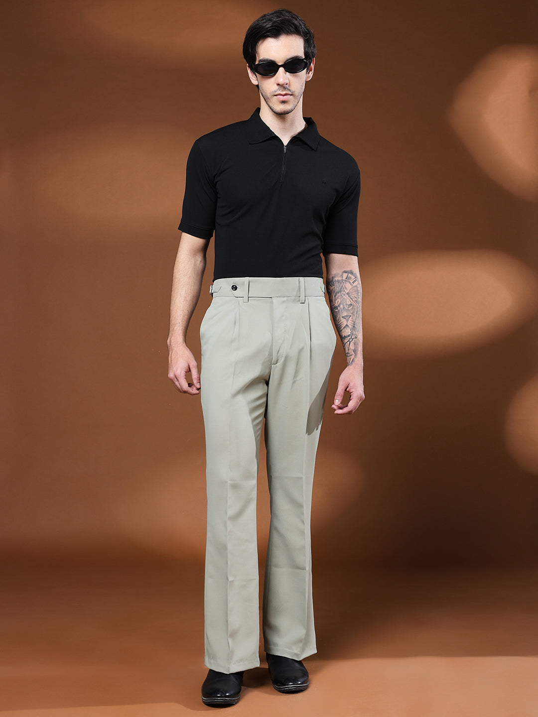 Bell Bottom Signature Buckle Classic Sage Gurkha Pants